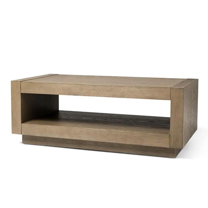 Maven Lane Contemporary Wooden Coffee Table In Refined Grey – As-Is For Parts Only 1