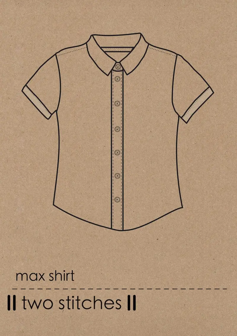Max Shirt Kids’ Sewing Pattern – Two Stitches Paper Pattern 1