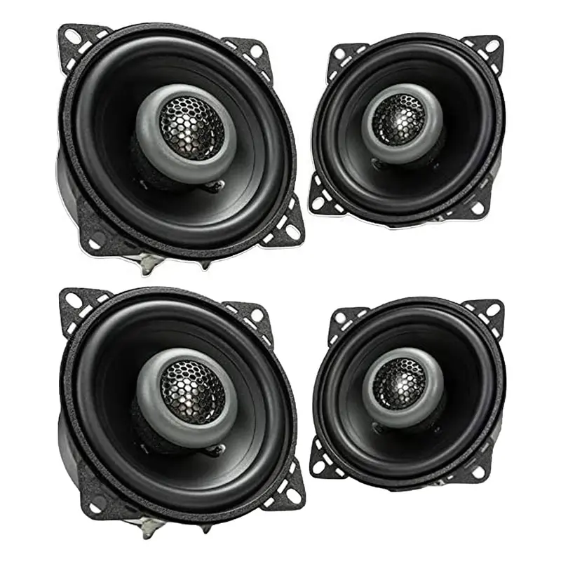 Mb Quart Formula 4-Inch 2-Way Coaxial Car Speakers – Black Pair 1