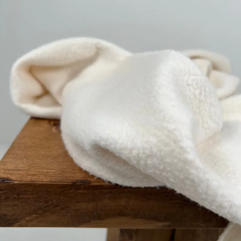 Mediumweight Organic Cotton Fleece In Natural – Grown & Made In Usa 1