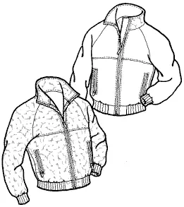 Men’S Blue Mountain Jacket Pattern – Green Pepper #514 1