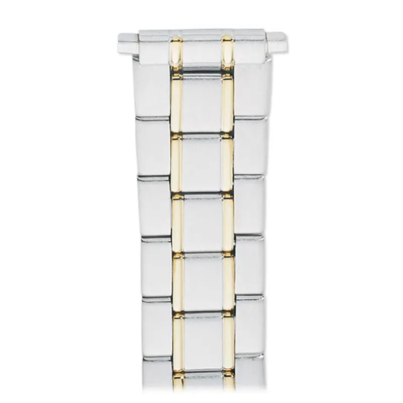 Men'S Custom-Fit Wrapped Link Band With Removable Links (Silver/Gold/Dual-Tone) 1