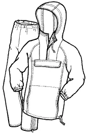 Men’S Rainier Windproof And Waterproof Suit Pattern 1