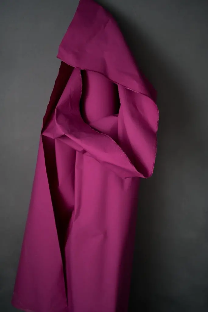 Merchant & Mills Organic Cotton Dry Oilskin – Magenta (7.2Oz) 1