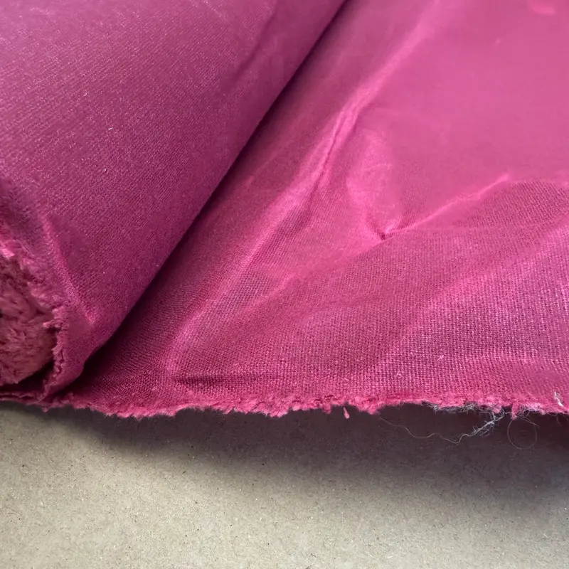 Merlot Beeswax-Coated Cotton Canvas (6 Oz) – Lightweight Water-Resistant Fabric 1