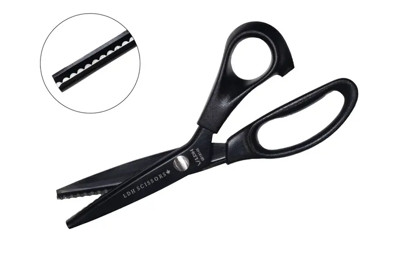 Midnight Edition Scalloped Pinking Shears – Lightweight Precision Cutting Tool By Ldh 1