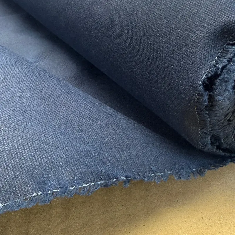 Midnight Slate Beeswax-Coated Cotton Canvas (12 Oz) – Dark Charcoal Waterproof Fabric 1