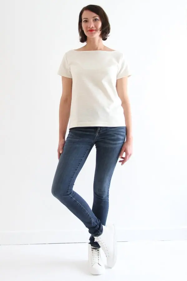 Milor Women’S Boatneck T-Shirt Sewing Pattern – I Am Patterns 1
