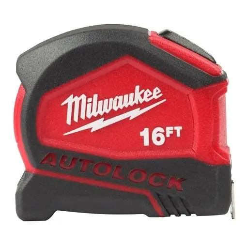 Milwaukee 16-Foot Auto-Lock Tape Measure – Self-Locking Blade With Clear Markings 1