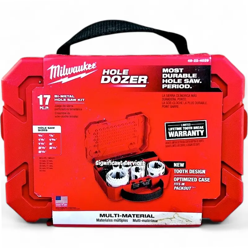 Milwaukee 49-22-4029 Hole Dozer Bi-Metal 17-Piece Hole Saw Set With Carry Case 1