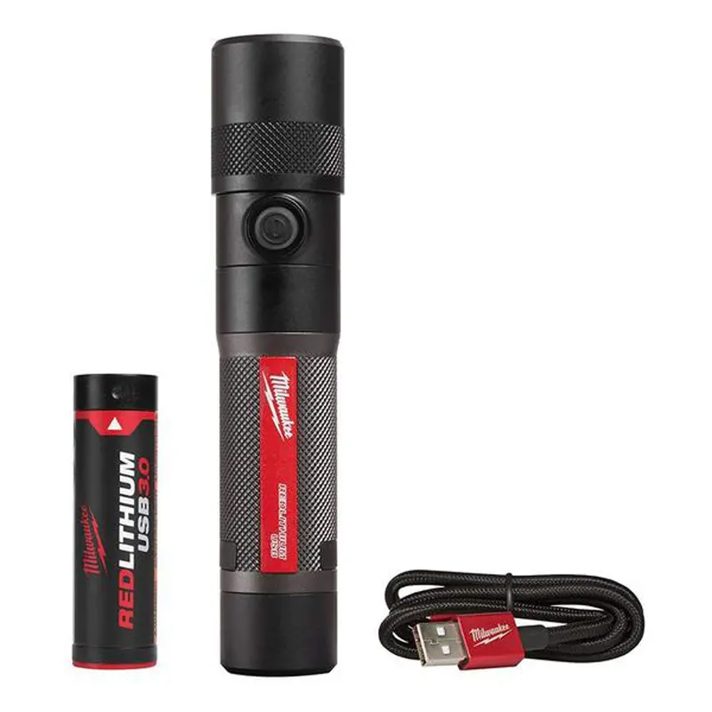 Milwaukee Usb-Rechargeable Twist-Focusing Flashlight – 1100 Lumens, Portable Design 1