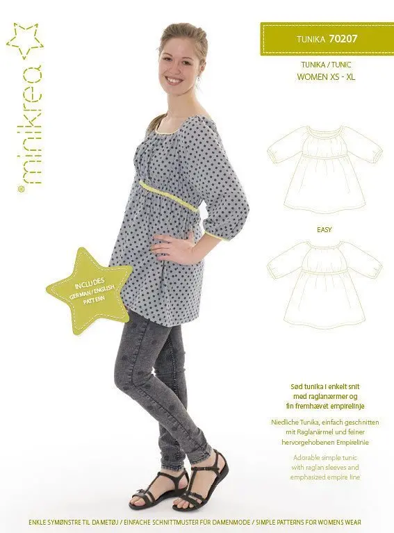 Minikrea Tunic Top Pattern (Adult Xs–Xl) 1