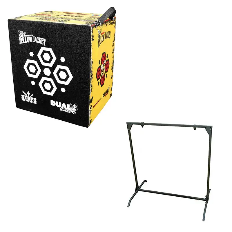 Morrell Yellow Jacket 380 Fps Dual-Threat Cube Archery Target With Stand 1