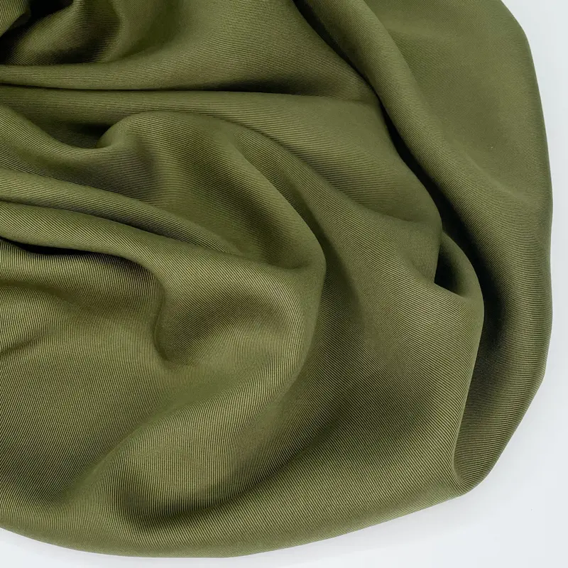 Moss Lyocell Twill Fabric 1