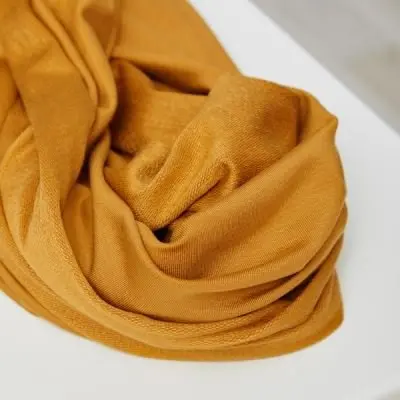 Mustard Light Terry Sweat Fabric – Tencel™ Lyocell & Organic Cotton, Oeko-Tex® Certified 1