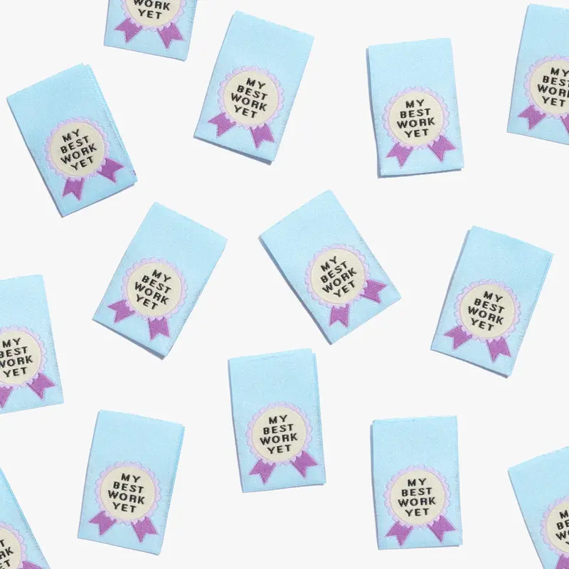 "My Best Work Yet" Woven Label Pack - Kylie And The Machine 1
