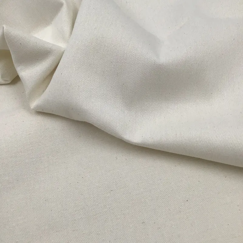 Natural 12Oz Organic Cotton And Hemp Twill Fabric 1