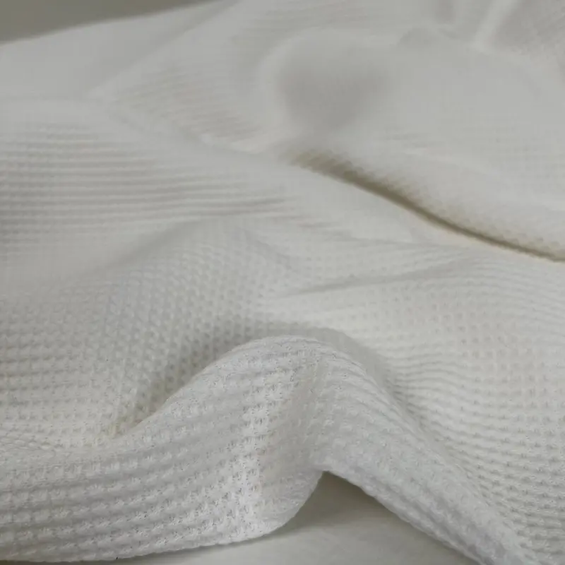 Natural White Organic Waffle Thermal Fabric – 250Gsm, Merchant & Mills 1
