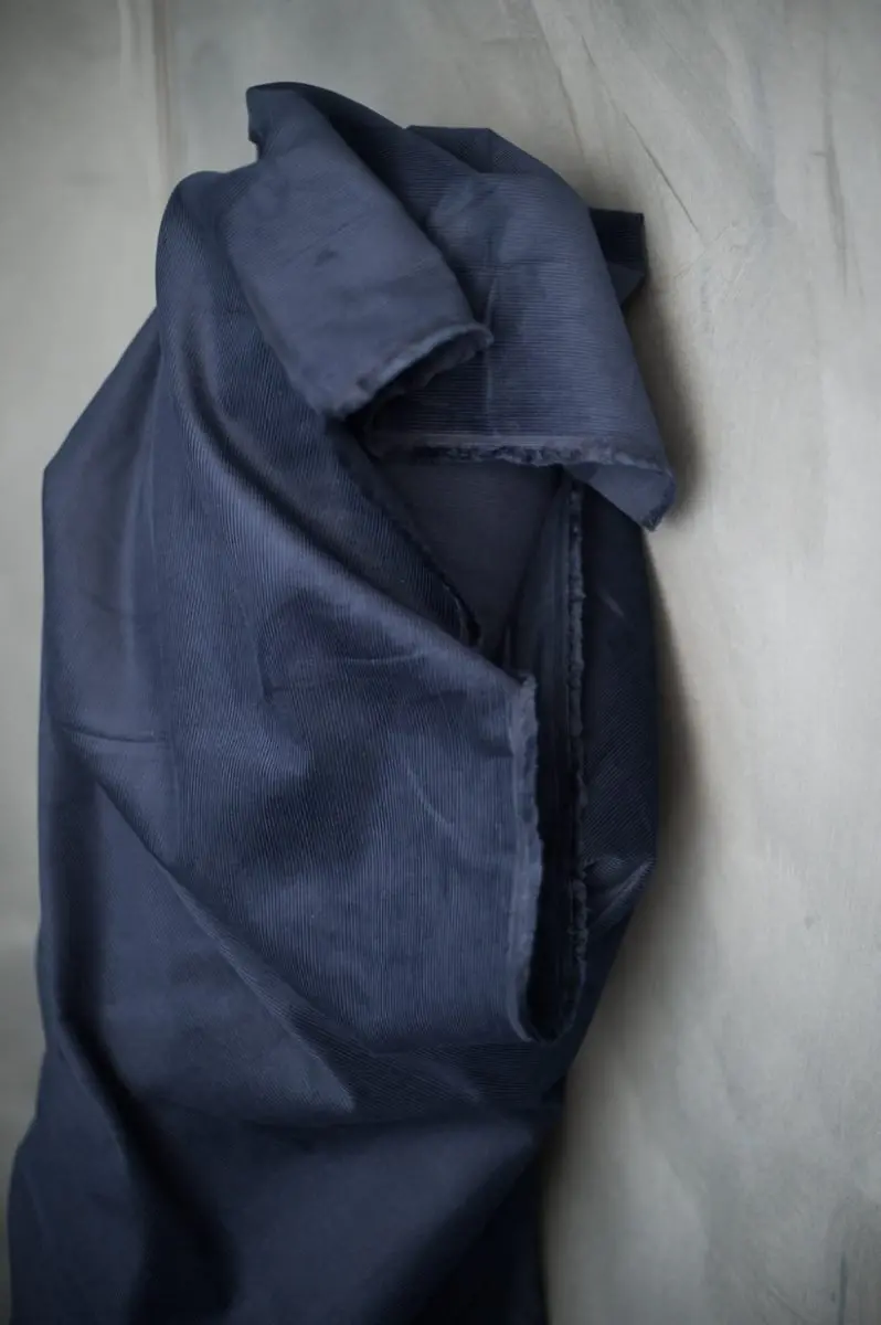 Navy 11-Wale Cotton Corduroy – Premium Weight Fabric By Merchant & Mills 1
