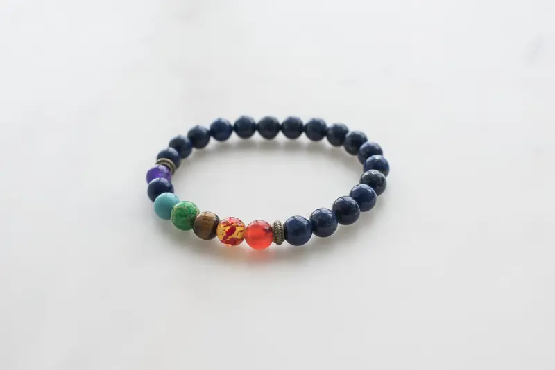 Navy Blue Chakra Balancing Bracelet 1
