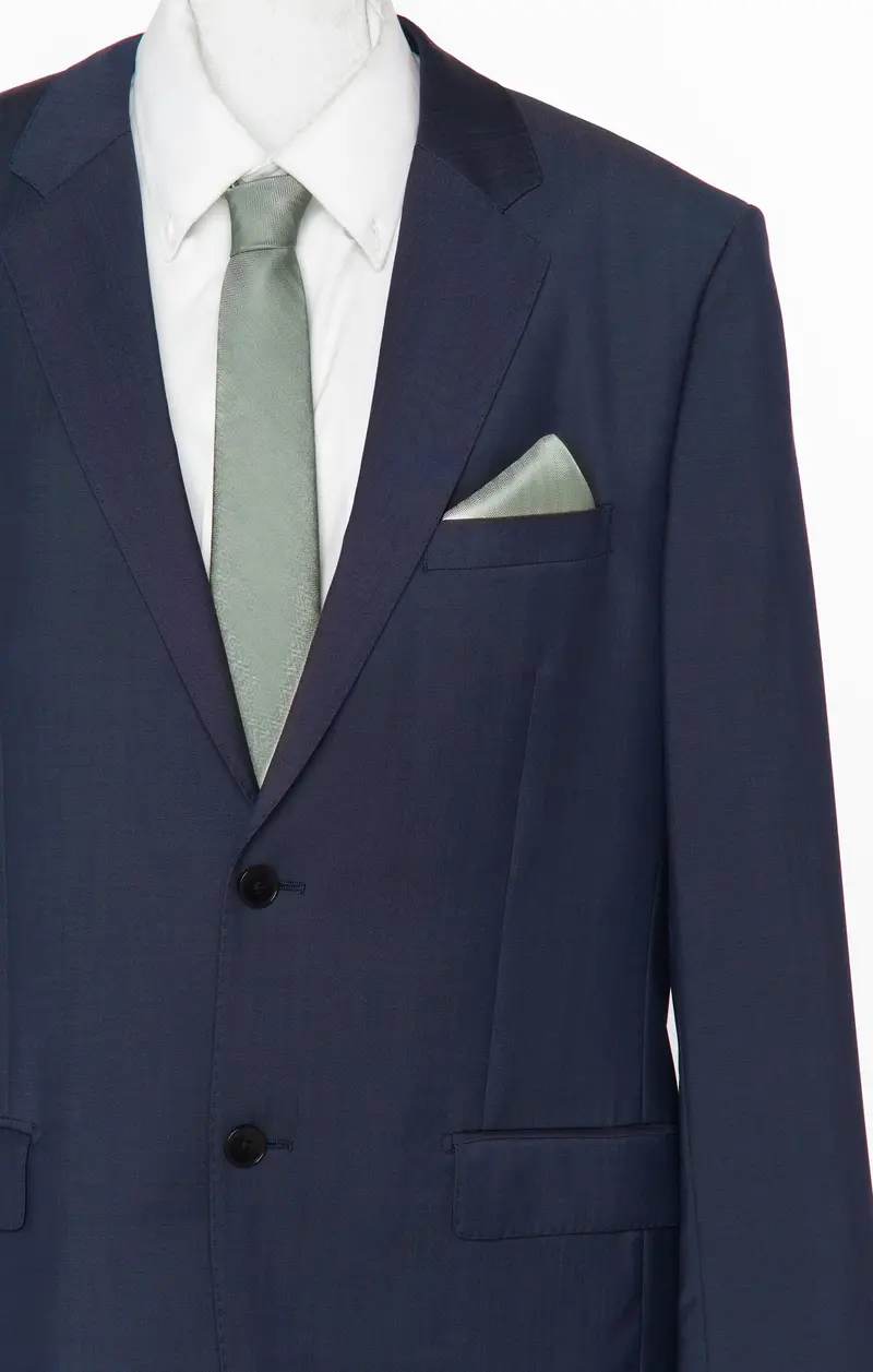 Nico Solid Neck Tie In Deep Sage 1