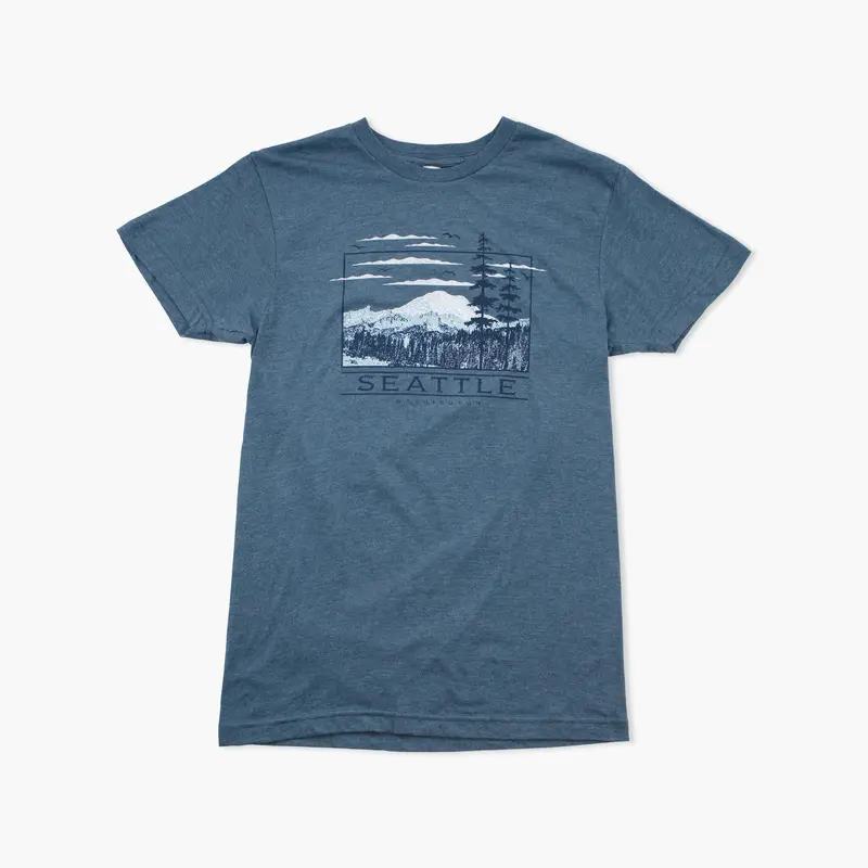 'Nowhere Fast' Heather Navy Seattle-Themed T-Shirt 1