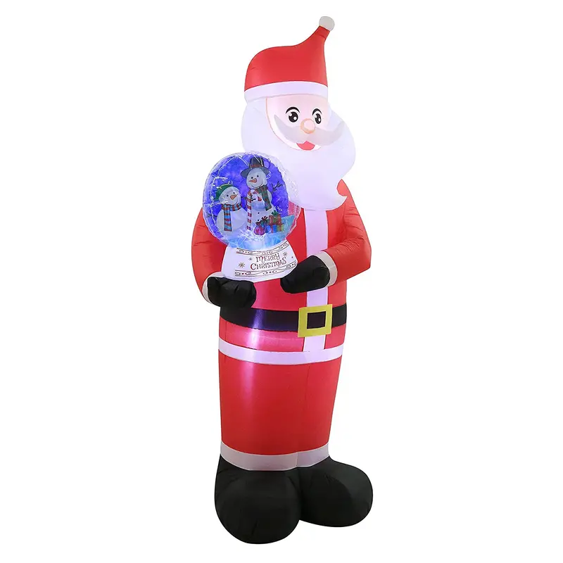 Occasions 8-Foot Inflatable Santa Yard Decor With Snow Globe – Open-Box Unit 1