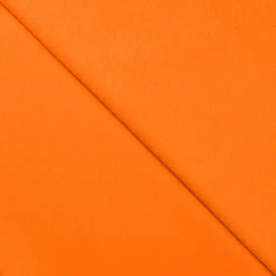 Orange 340 Brushed Stretch French Terry – Plush Texture, Sustainable Knit – European Import 1