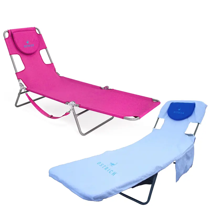 Ostrich Original Portable Chaise Lounge – Includes Custom-Fit Towel 1