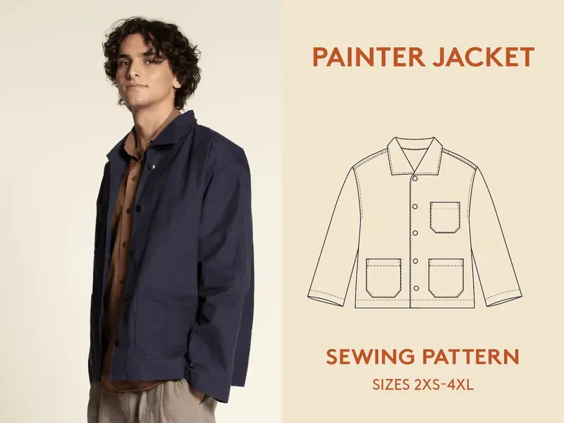 Painter Jacket Sewing Pattern – Wardrobe By Me (Women’S Pdf & Paper Options) 1