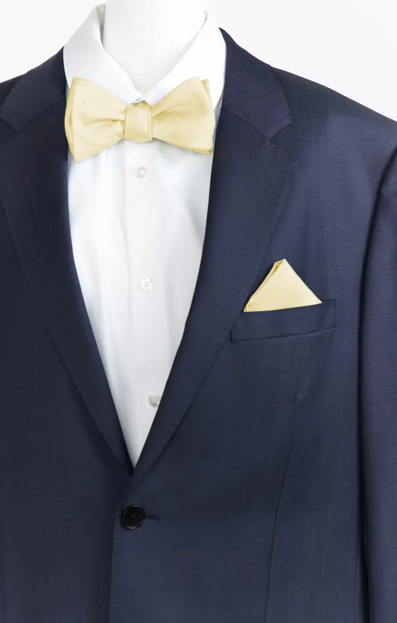 Pale Yellow Bow Tie For Men 1