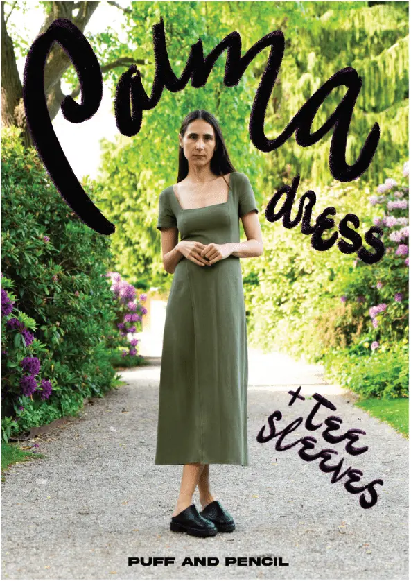 Palma Dress With Tee Sleeves – Printed Sewing Pattern By Puff And Pencil 1