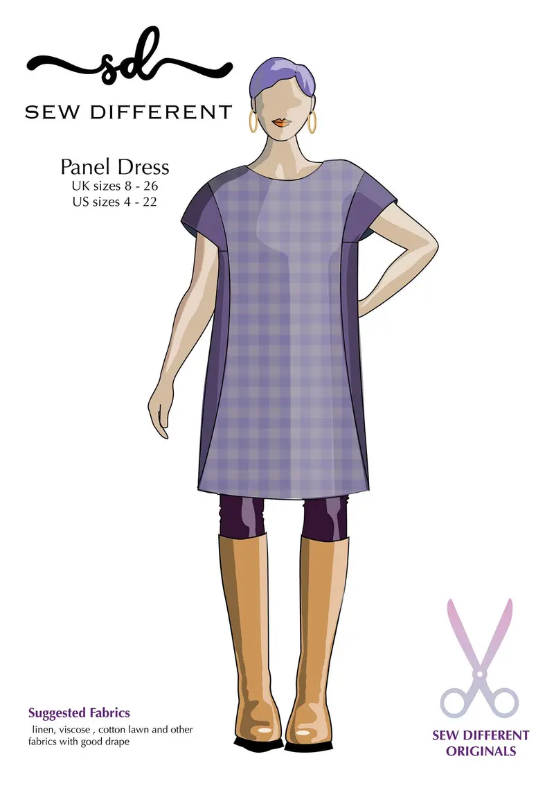 Panel Dress & Tee Pattern – Multi-Use Paper Sewing Template 1