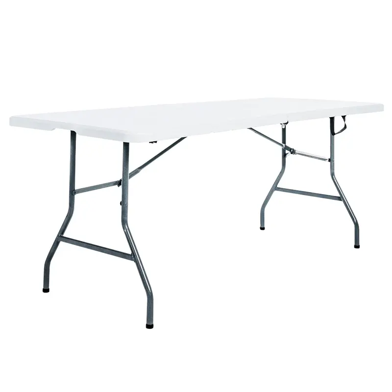 Peakform 6-Foot Compact Folding Banquet Table For Indoor Or Outdoor Use – White 1
