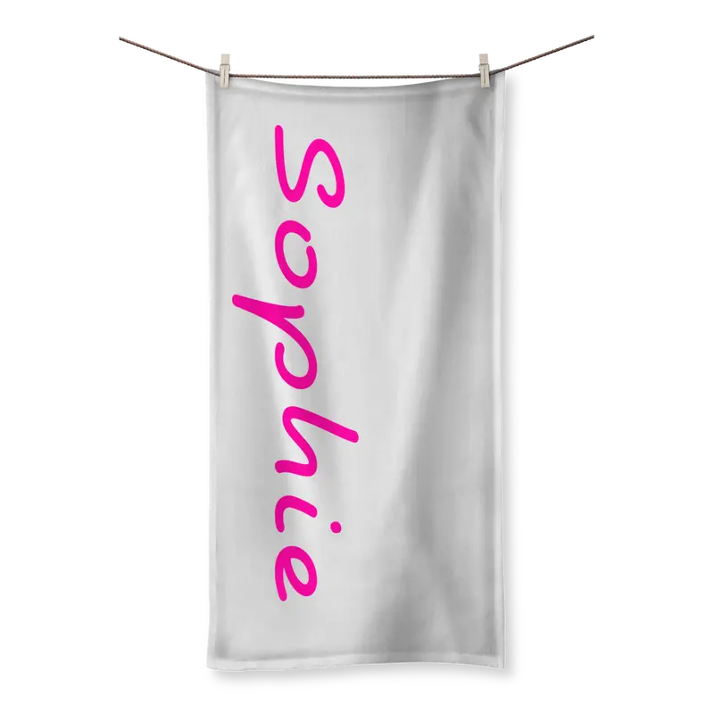 Personalized Beach Towel – Custom Monogram Or Design For Summer & Travel 1