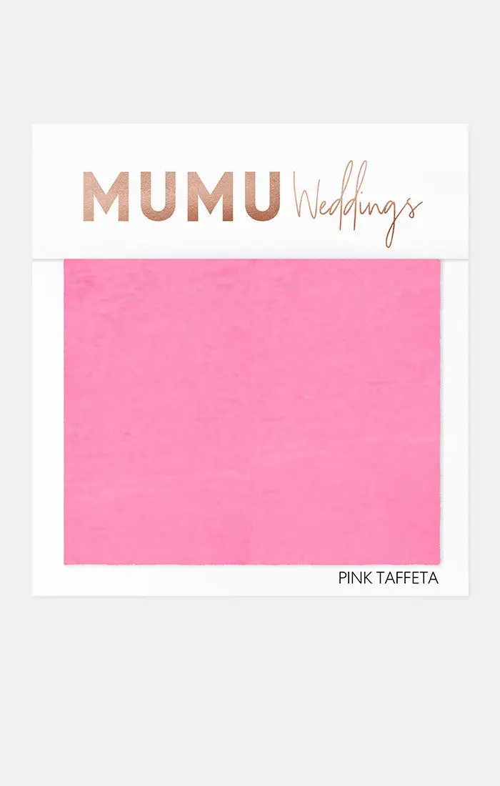 Pink Taffeta Fabric Swatch For Bridesmaid Planning 1