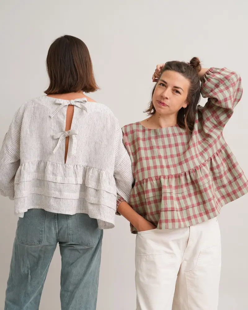 Pintuck Blouse Digital Sewing Pattern – Matchy Matchy Sewing Club Pdf 1