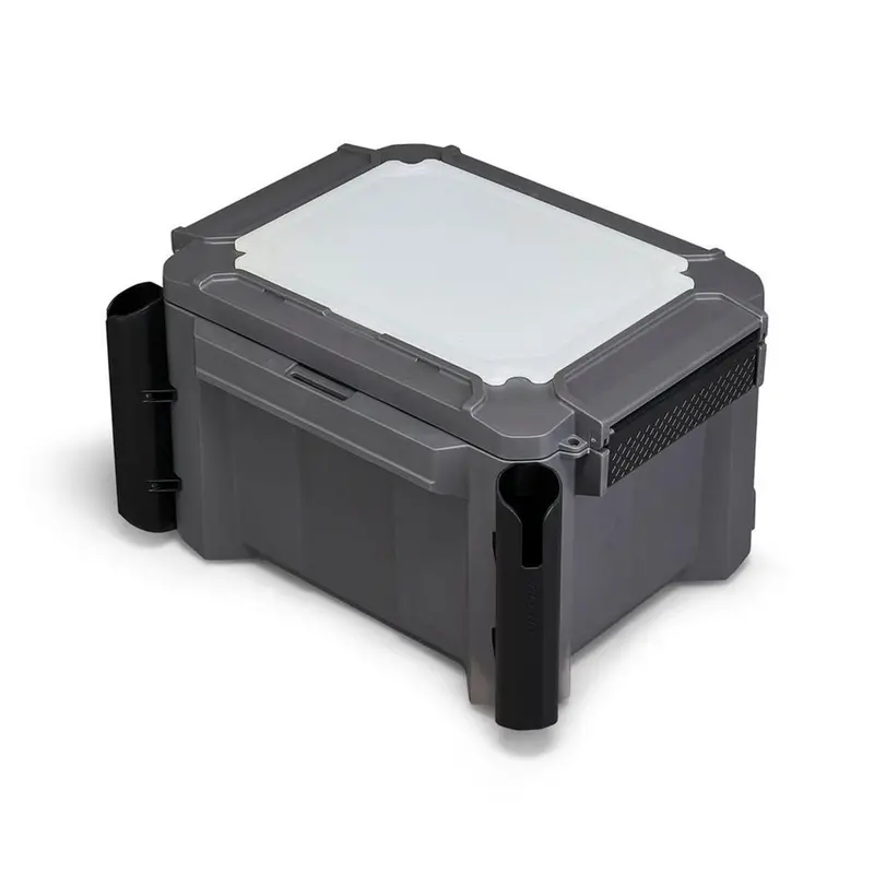 Plano Gonow Freshwater Fishing Field Kit – Waterproof Box With Rod Holders – Charcoal 1