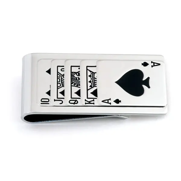 Playing Cards Pattern Money Clip 1