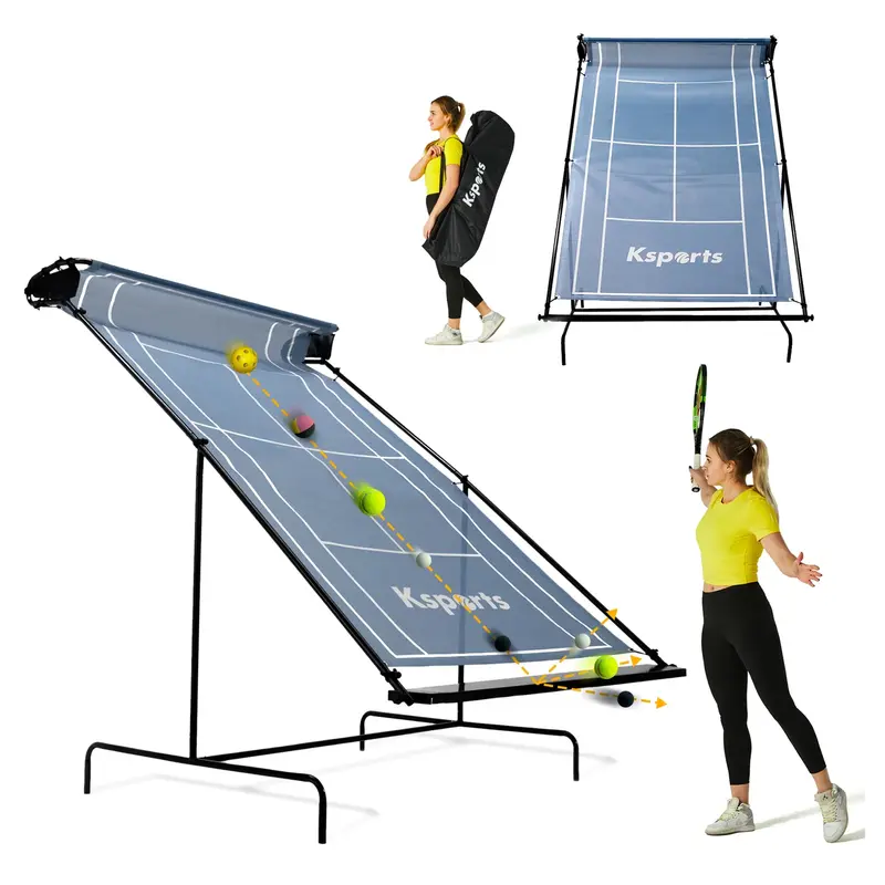 Portable Weatherproof Tennis Rebounder Net – Indoor/Outdoor Use With Carry Bag (Open Box) 1
