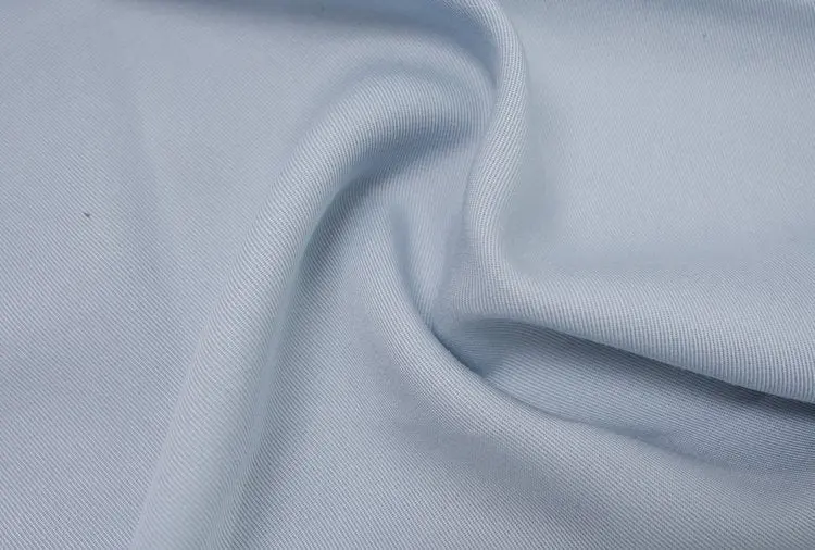 Powder Blue Lyocell Twill Fabric 1