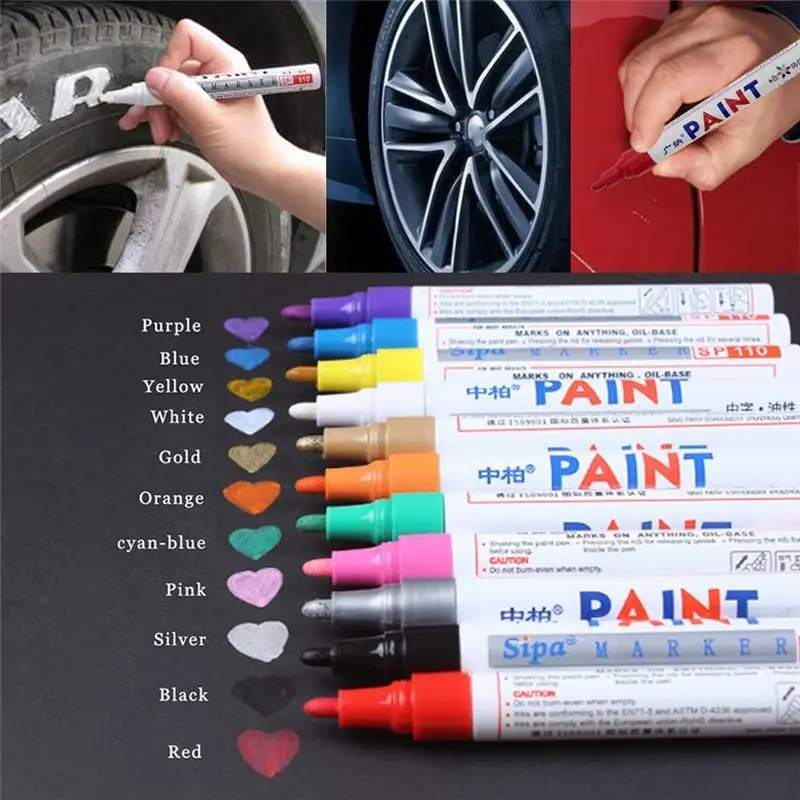 Precision Tire Lettering Paint Marker For Custom Wheel Detailing 1