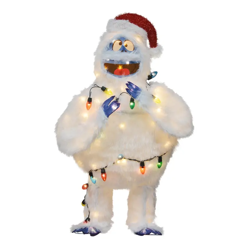 Productworks 48-Inch Pre-Lit Bumble Yard Ornament – Holiday Lighted Decoration 1