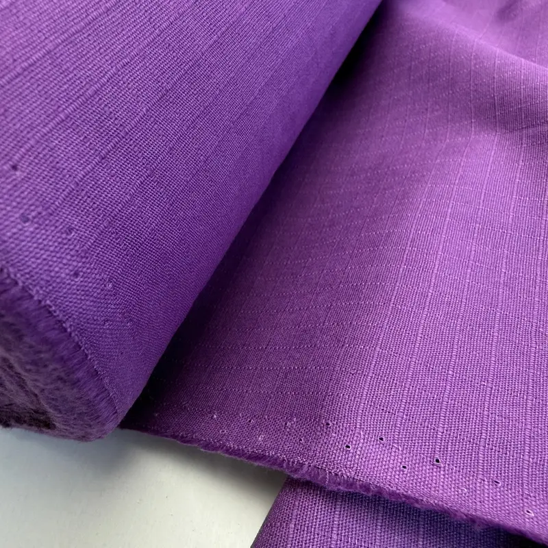 Purple Iris 100% Cotton Ripstop Fabric – Rich Hue, 7.67 Oz (260 Gsm) 1
