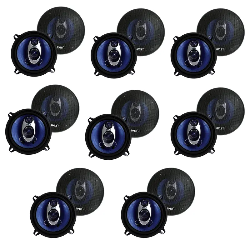 Pyle Pl53Bl 5.25-Inch 200W Triaxial Car Speakers – Blue Finish, 16-Piece Pack 1