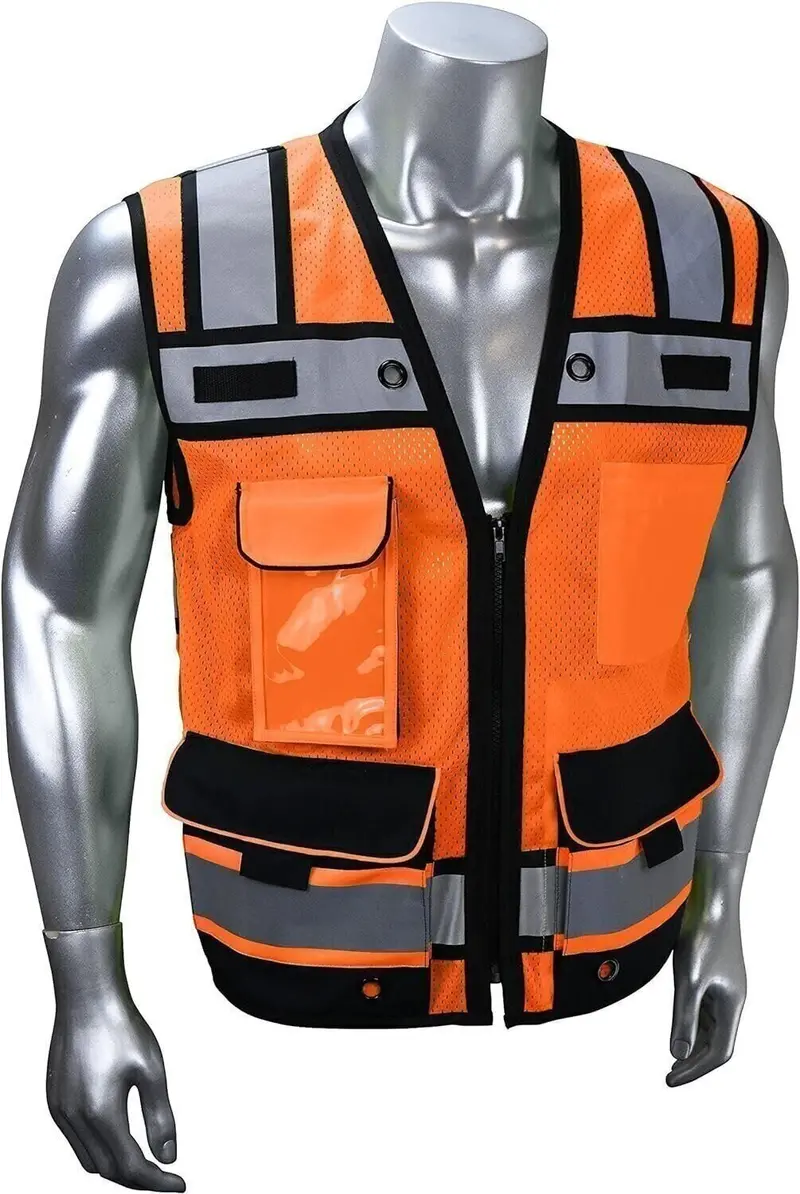 Radians Sv65-2Zom-4X Industrial Safety Vest — Orange Mesh, 4Xl, Ansi Class 2 Compliant 1