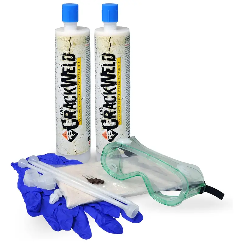 Radonseal Concrete Crack Repair Kit For Basements & Driveways – 2-Pack 1