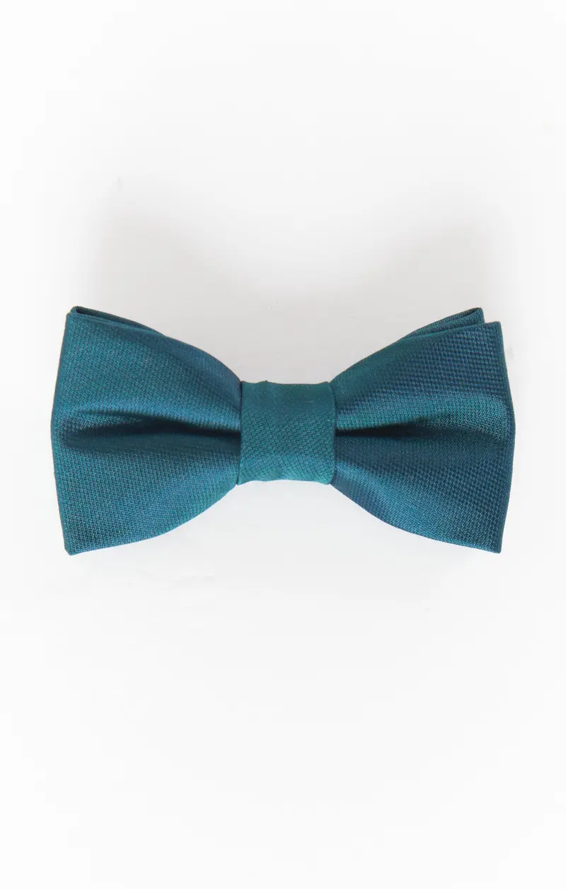 Range Kids Emerald Green Solid Bow Tie 1