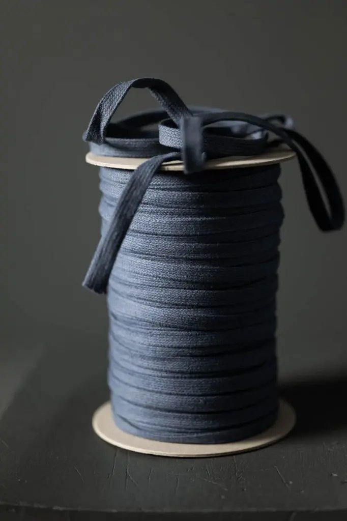 Recycled Cotton Drawstring In Mid Blue – Sold Per Meter By Merchant & Mills 1