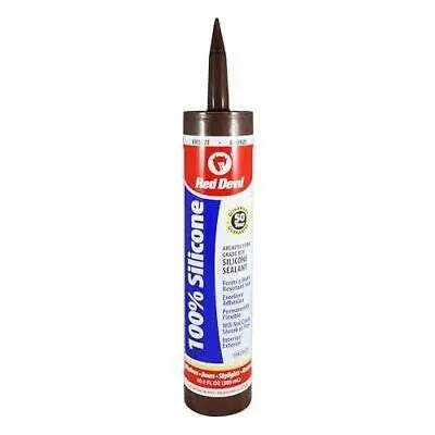 Red Devil 081640 Architectural-Grade Silicone Sealant — Non-Staining, Weather-Resistant Formula 1